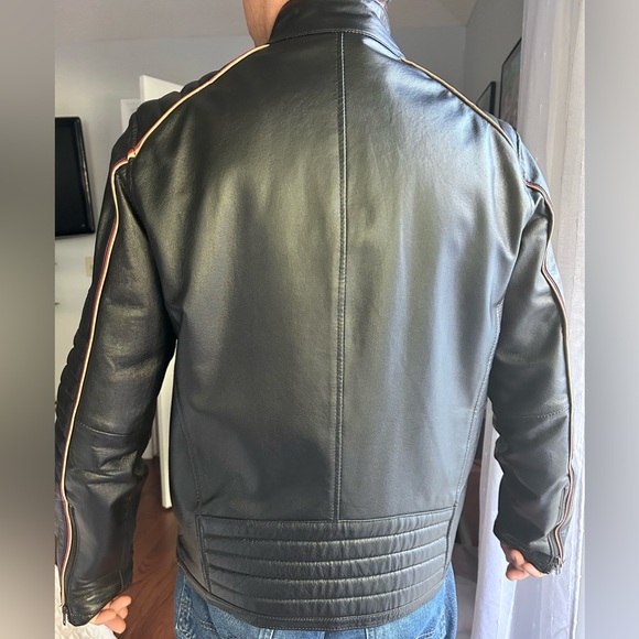 Genuine Leather Men’s Biker Jacket - Picture 2 of 8